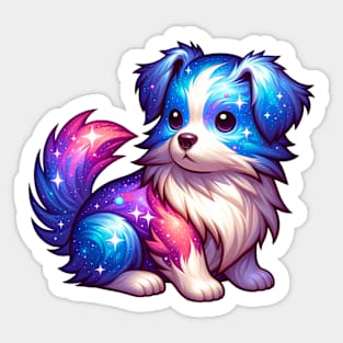 Cute Colorful Puppy for Puppy Lover Dog Lover Sticker